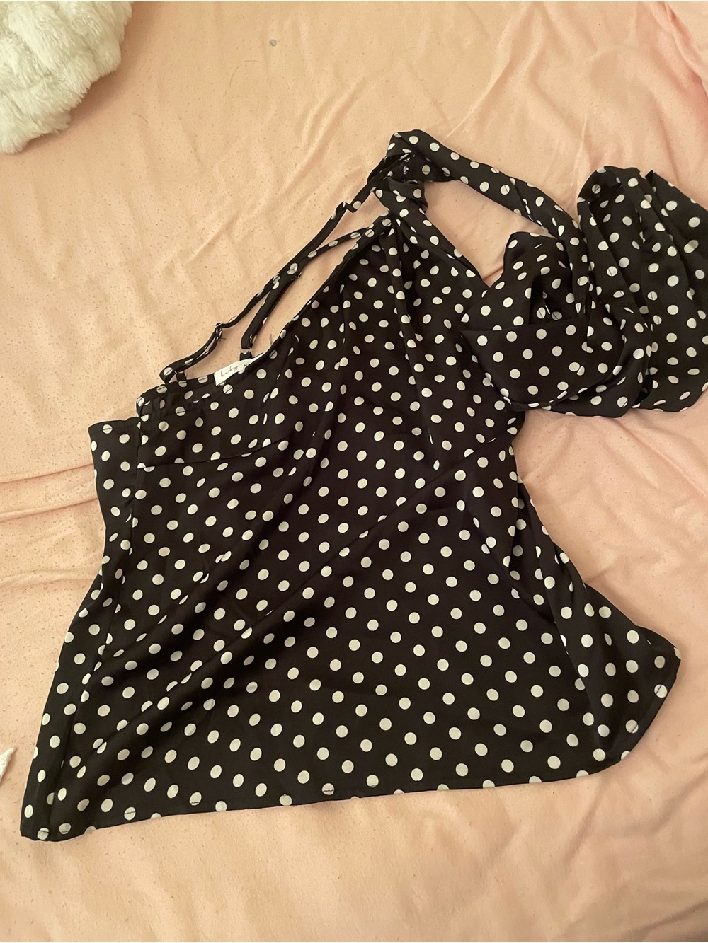 Black Tank with White Polka Dots